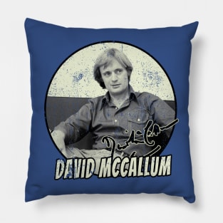 David McCallum Vinntage Pillow