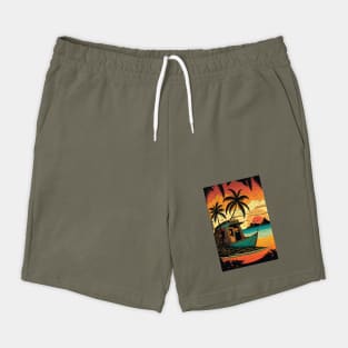 Escape to Fiji's Coral Reef Beach Cabanas Shorts