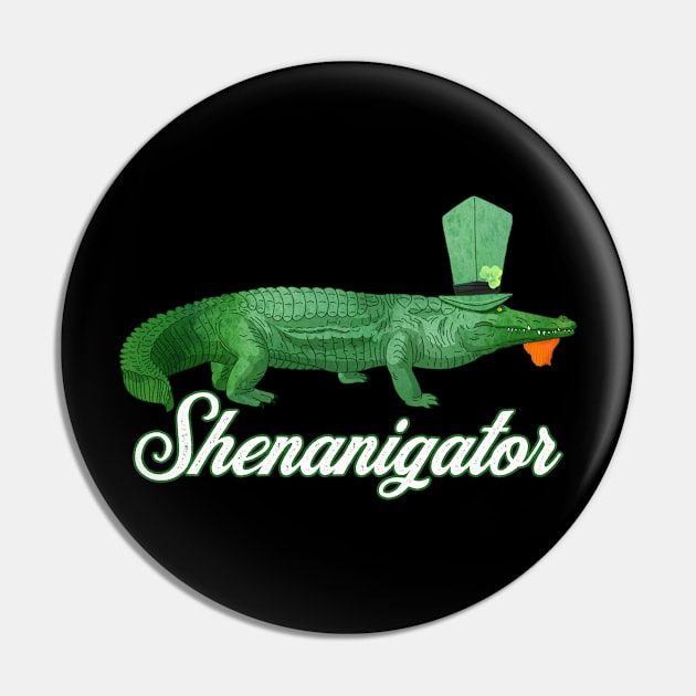 Shenanigator Funny Saint Patrick's Day Party Gift Pin by grendelfly73