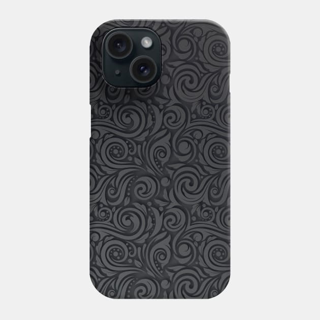 black Pattern Phone Case by salimax