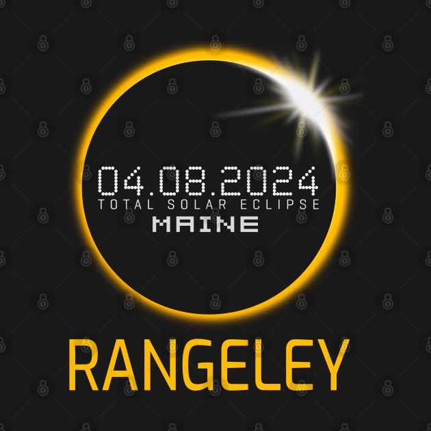 RANGELEY Maine Total Solar Eclipse April 8 2024 Maine by TeeaxArt