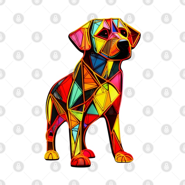 Geometric Dog by OscarVanHendrix