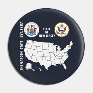 State of New Jersey Pin