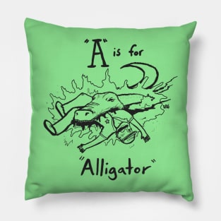 A is for Alligator Pillow