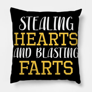 Stealing Hearts & Blasting Farts Pillow