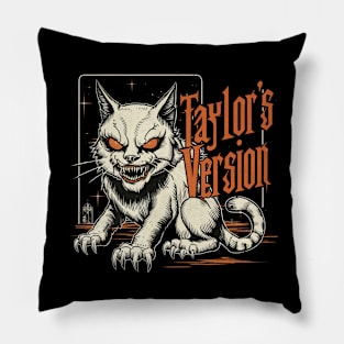 death metal taylors cat version Pillow