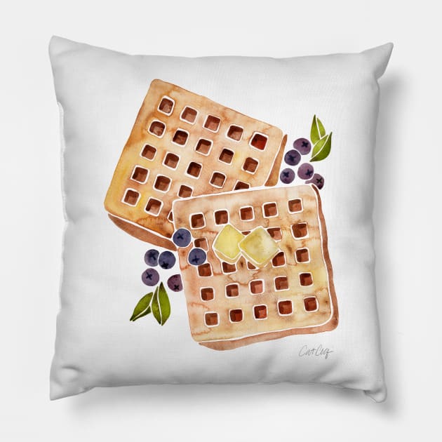 Waffles Pillow by CatCoq