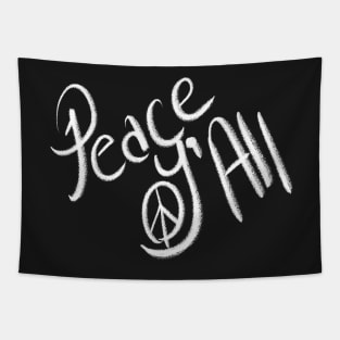 peace you all, peace y'all themed graphic design Tapestry