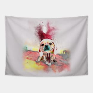 Watercolor Frenchie Bulldog Tapestry