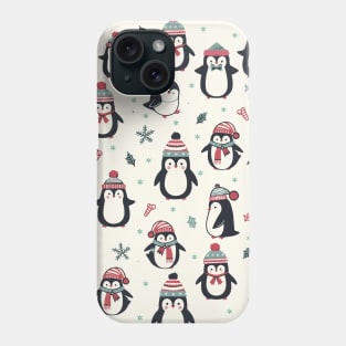 Christmas Penguin Pattern Phone Case