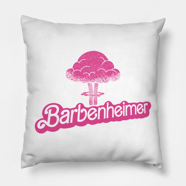 Barbenheimer Pillow by Zachterrelldraws