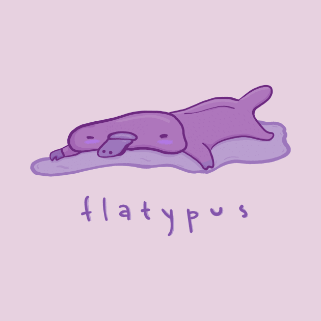 Flatypus by moonlitdoodl