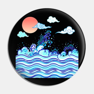 waves Pin