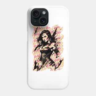 Gal Gadot Comic style anime design by ironpalette Phone Case