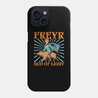 Riding on Gullinborsti - Viking god Freyr Phone Case