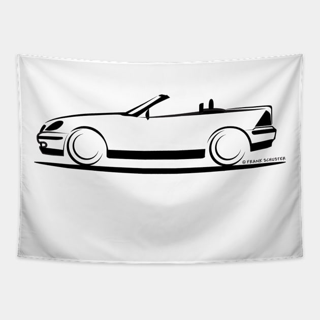 Mercedes Benz SLK R170 White Tapestry by PauHanaDesign