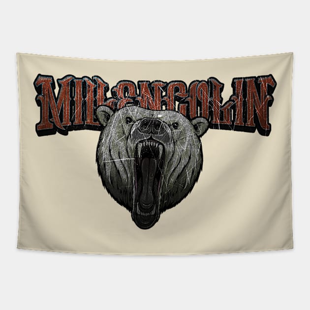 millencolin bear vintage Tapestry by red glitch line 