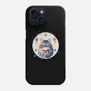 Maine Coon Cat Xmas Xmas Ornament, Love Cats Phone Case