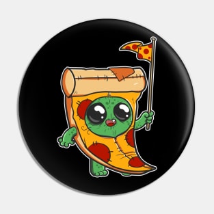 Astronomer Pizza Creature Funny Pin