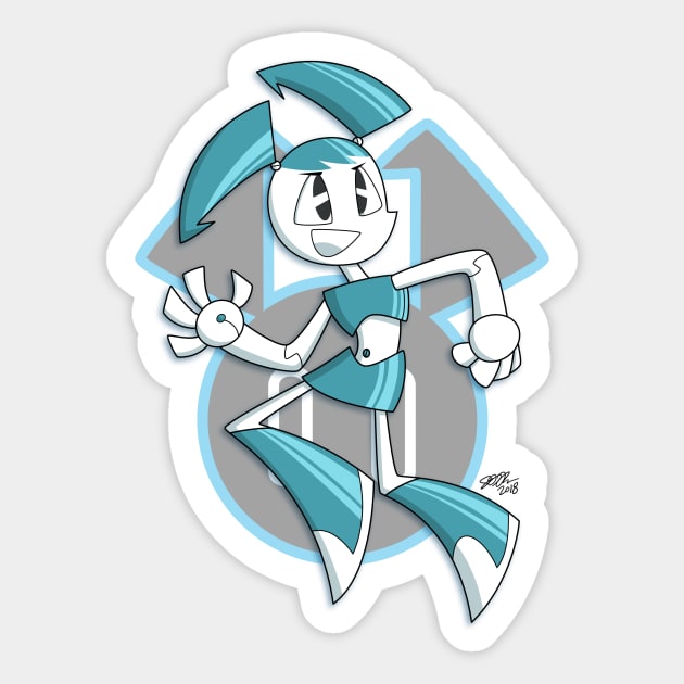 Jenny Wakeman XJ9 - My Life Is Teenage Robot - Sticker