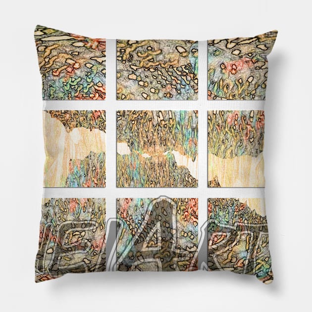 Abstract No. 60 (designed by HeiArts) Pillow by Againstallodds68