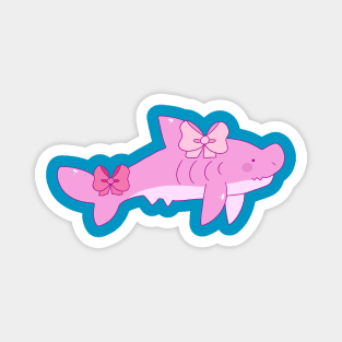 Pink Bow Shark Magnet