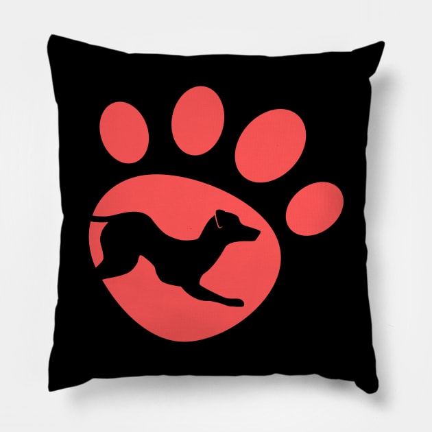 Dog paws.. Pillow by Boga