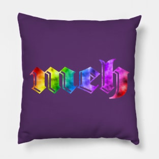 Meh... in RAINBOW! Pillow