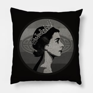 Young Queen BW Pillow