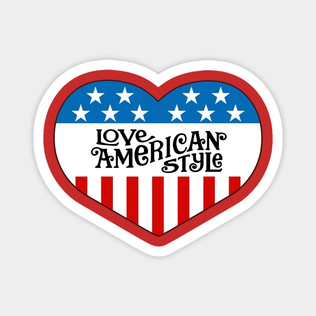 Love American Style Logo Magnet by BigOrangeShirtShop