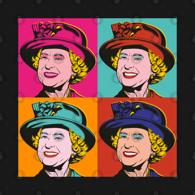 Discover Queen Elizabeth II - Warhol - T-Shirt