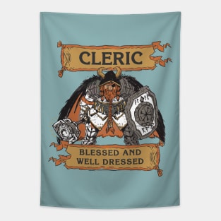 Tabletop RPG Cleric - Blessed And Well Dressed Tapestry