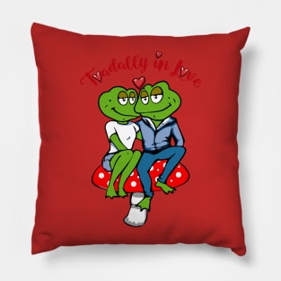 Toadally In Love Pillow