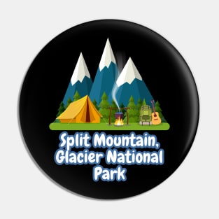 Split Mountain, Glacier National Park Pin