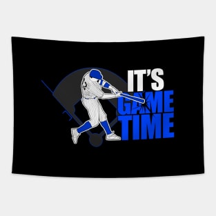 It's Game Time - Baseball (Blue) Tapestry