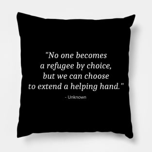 World Refugee Day Pillow