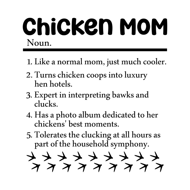 Chicken Mom Funny gift for chicken lover by ChiknEmporium