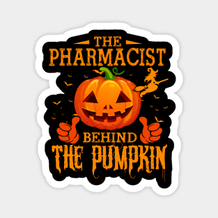 Mens The CHEF Behind The Pumpkin T shirt Funny Halloween T Shirt_PHARMACIST Magnet