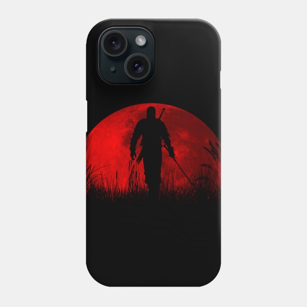 Red moon Phone Case by mercert