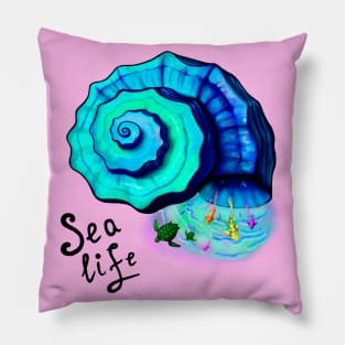 Sea life artwork Pillow