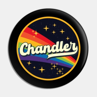 Chandler // Rainbow In Space Vintage Style Pin