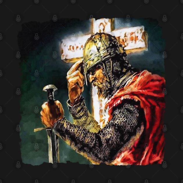 Crusader Painting Usyk Champion by Beltschazar