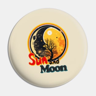 Sun and Moon Pin