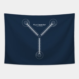 Flux Capacitor (White) Tapestry