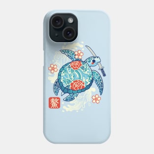 Japanese sea turtle Phone Case