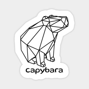 CAPYBARA 3D MINIMALISTIC COCONUT SWAGGER Magnet