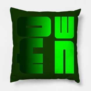 Owen, name, typography Pillow