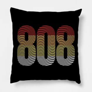 808 Drum Machine Waves Pillow