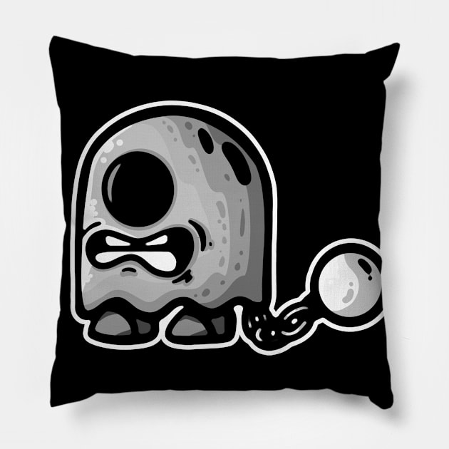 grey ghost prisoner Pillow by manuvila