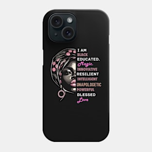 I Am Black Woman Afrocentric Phone Case